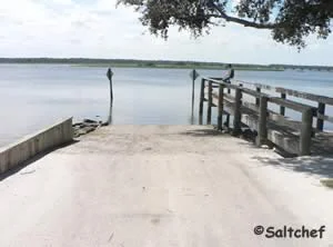 boat ramp along matanzas river, st augustine